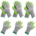 Guantes De Jardín Workpro, 6 Pares, Con Revestimiento De Látex Ecológico En La Palma - Venta Internacional.