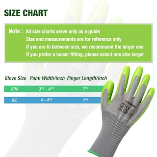 Foto 2 | Guantes De Jardín Workpro, 6 Pares, Con Revestimiento De Látex Ecológico En La Palma - Venta Internacional.