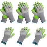 Guantes De Jardín Workpro, 6 Pares, Con Revestimiento De Látex Ecológico En La Palma - Venta Internacional.