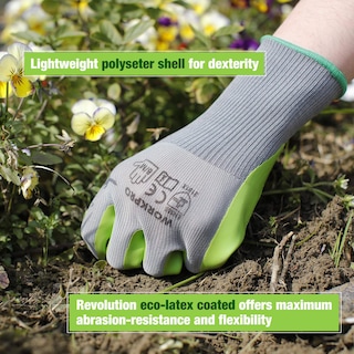 Foto 5 | Guantes De Jardín Workpro, 6 Pares, Con Revestimiento De Látex Ecológico En La Palma - Venta Internacional.