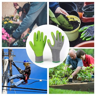 Foto 7 | Guantes De Jardín Workpro, 6 Pares, Con Revestimiento De Látex Ecológico En La Palma - Venta Internacional.