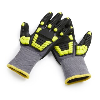 Foto 4 | Guantes Amazon Basics, Protección Contra Impactos, 15 G, De Nitrilo Arenoso - Venta Internacional.
