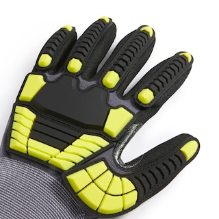 Foto 5 | Guantes Amazon Basics, Protección Contra Impactos, 15 G, De Nitrilo Arenoso - Venta Internacional.