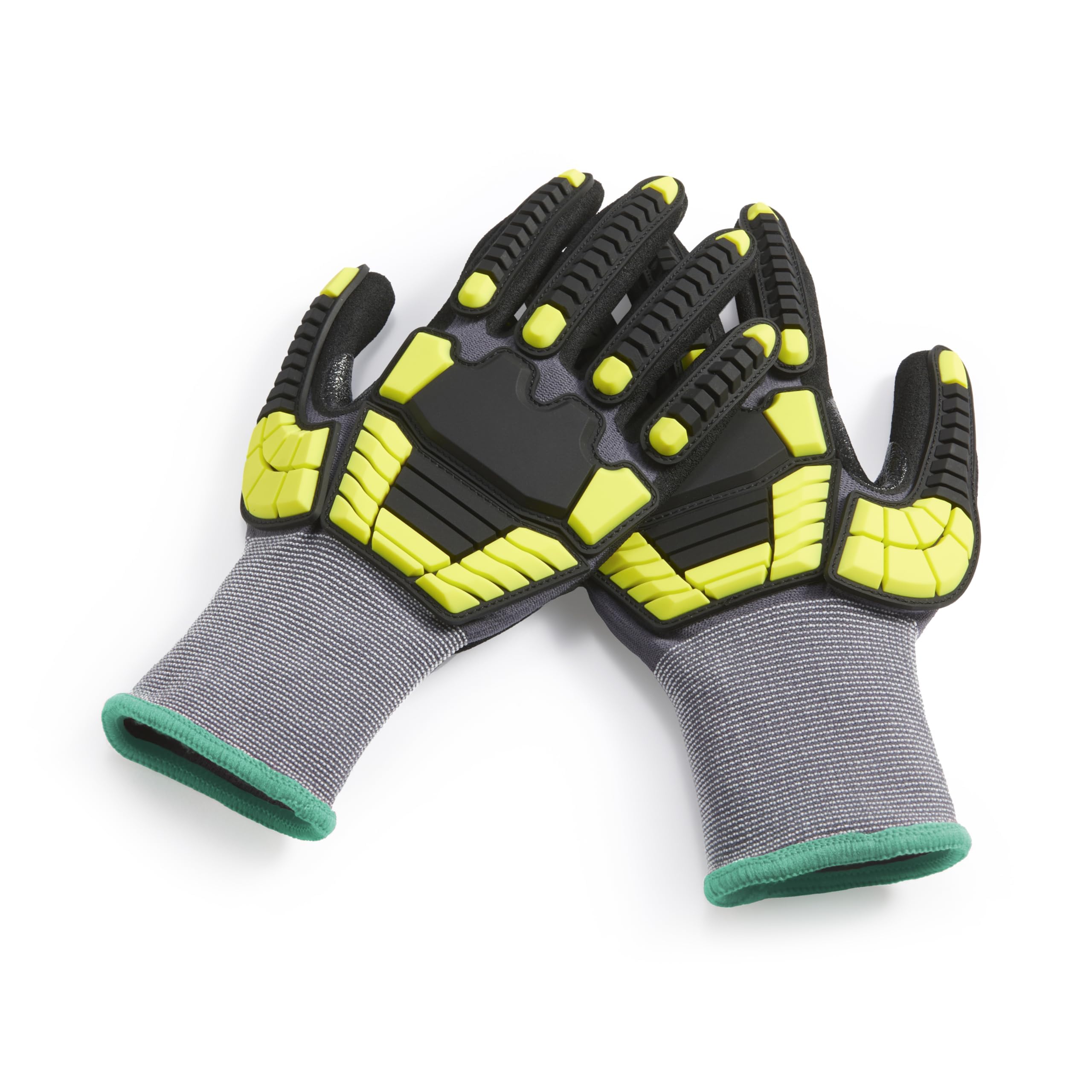 Foto 5 pulgar | Guantes Amazon Basics, Protección Contra Impactos, 15 G, De Nitrilo Arenoso - Venta Internacional.