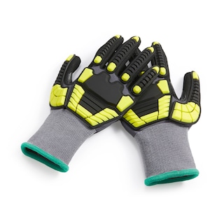 Foto 4 | Guantes Amazon Basics, Protección Contra Impactos, 15 G, De Nitrilo Arenoso - Venta Internacional.
