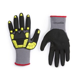 Foto 1 | Guantes Amazon Basics De Protección Contra Impactos, 120 Pares, Color Amarillo, Talla Pequeña - Venta Internacional.