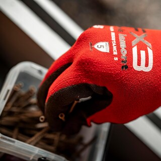 Foto 3 | Guantes Wells Lamont Fx3 Con Revestimiento De Nitrilo, Agarre, Color Rojo, Tamaño Grande - Venta Internacional.