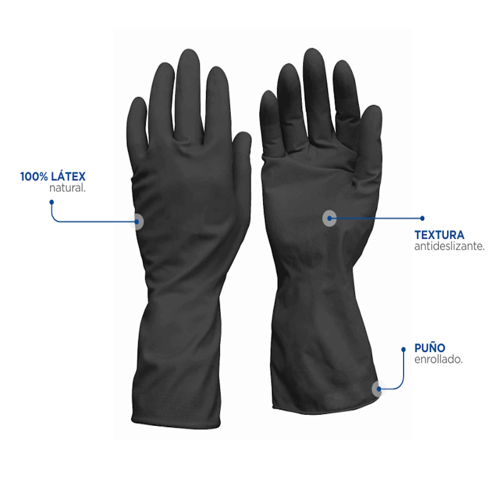Foto 3 pulgar | Guantes Látex P/ Pintor Talla G Antiderrapante Surtek