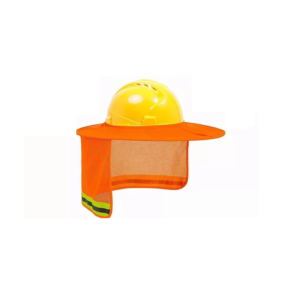 Foto 2 pulgar | Sombrilla Para Cascos Cubrecuello con Reflejante + Banda color Naranja Belug