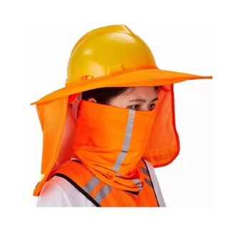 Foto 4 | Sombrilla Para Cascos Cubrecuello con Reflejante + Banda color Naranja Belug