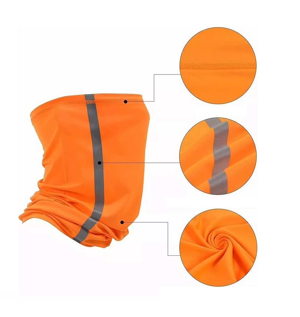 Foto 6 pulgar | Sombrilla Para Cascos Cubrecuello con Reflejante + Banda color Naranja Belug