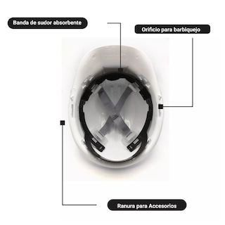 Foto 2 | Casco De Seguridad Industrial Eo Safe Imports Esi-14614 Blanco