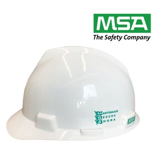 Foto 4 | Casco De Seguridad Tipo Cachuca Blanco Ajuste Matraca Msa