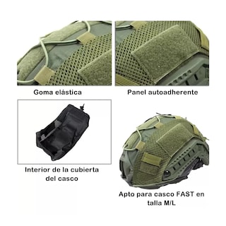 Foto 2 | Forro para Casco Táctico Verde