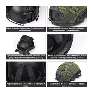 Foto 3 | Forro para Casco Táctico Verde
