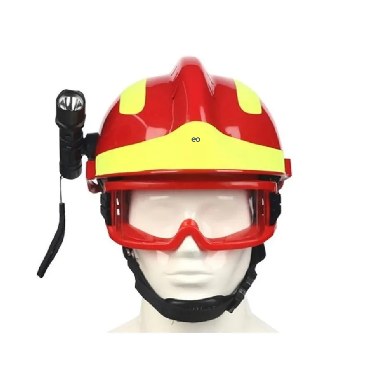 Foto 3 pulgar | Casco De Rescate Bomberos Seguridad Con Lampara Y Goggles Eo Safe Imports Esi-19260 Rojo