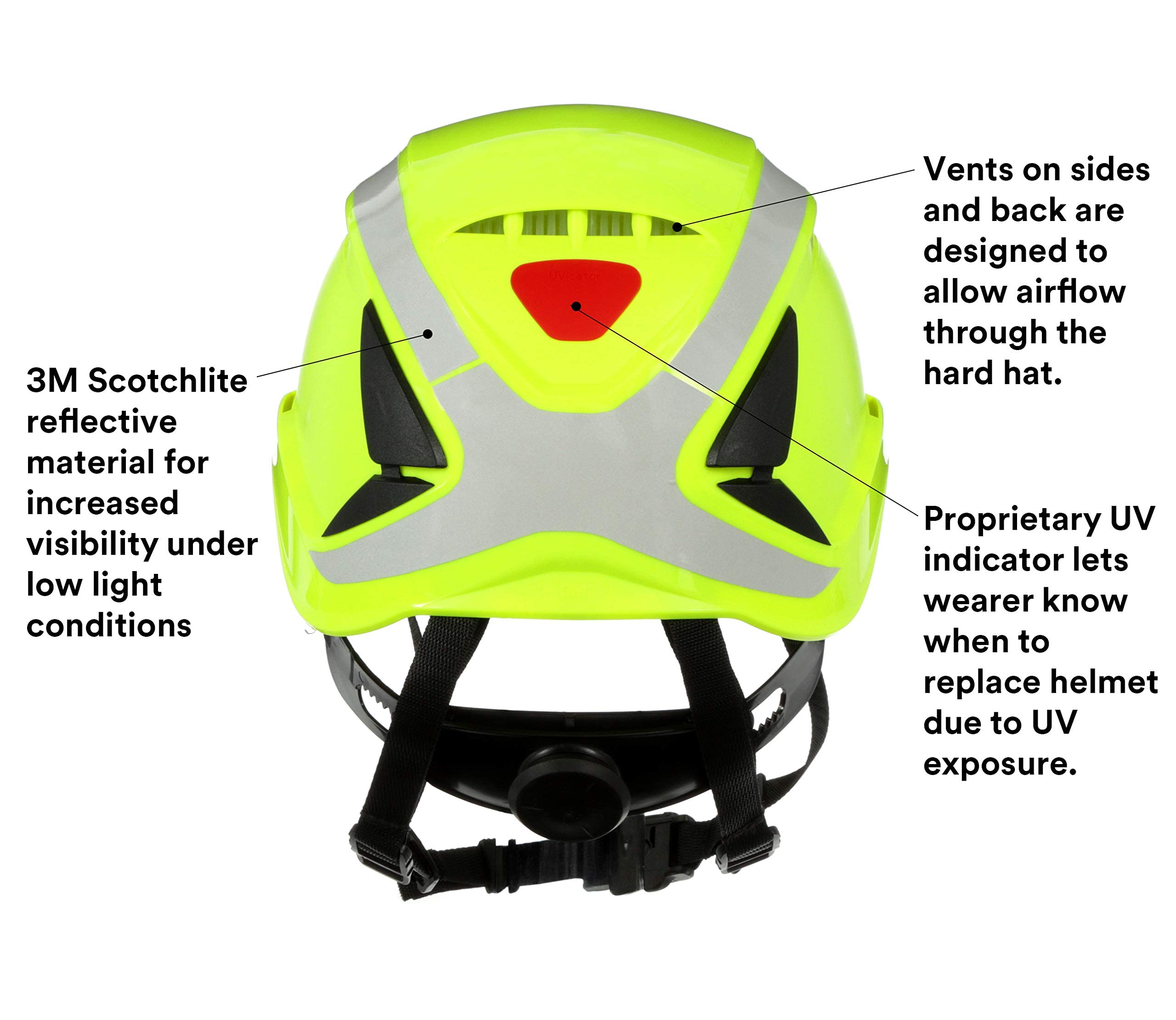Foto 6 pulgar | Casco De Seguridad 3m Securefit Climbing Style Green X5014vx-ansi - Venta Internacional.