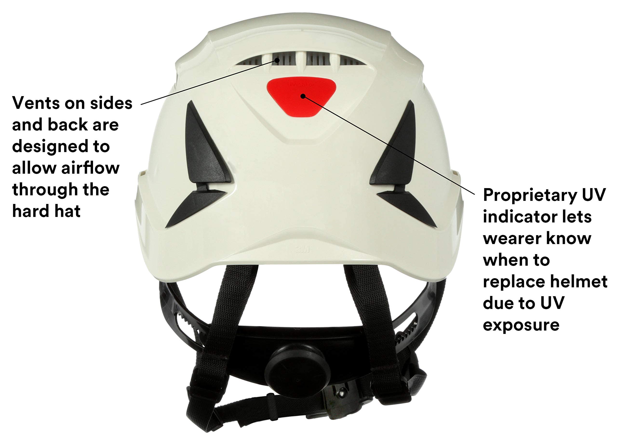 Foto 6 pulgar | Casco De Seguridad 3m Securefit Climbing Style White X5001v-ansi - Venta Internacional.