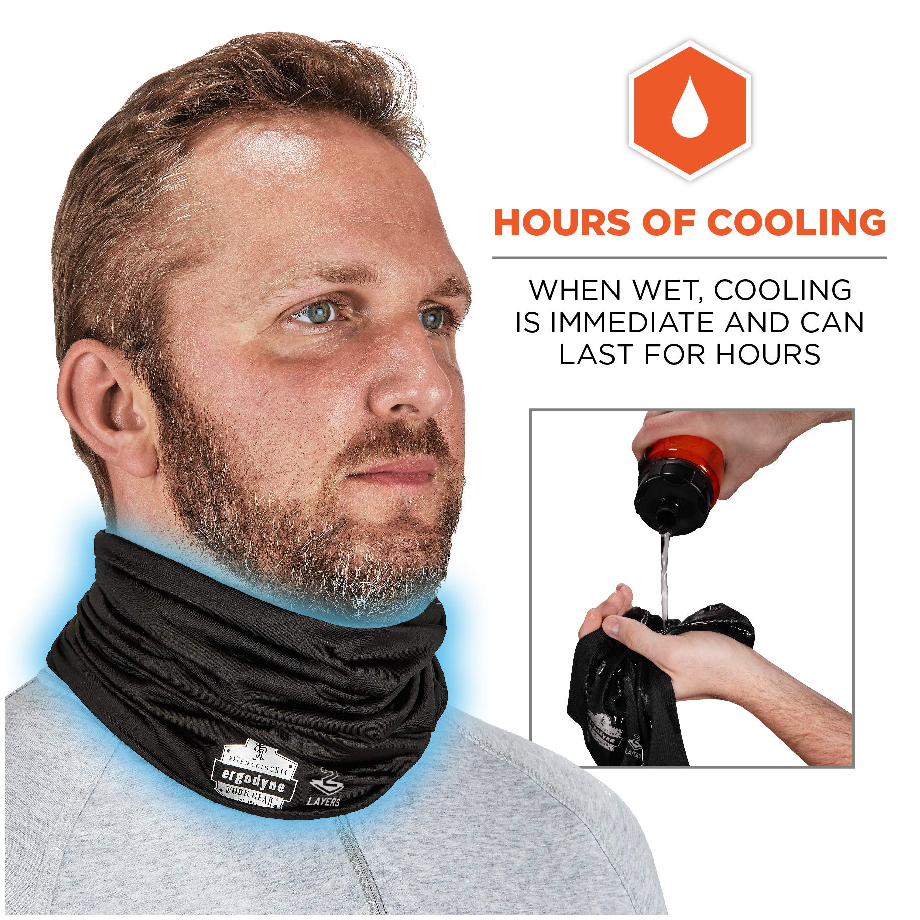Foto 4 pulgar | Polaina Refrescante Para Cuello Ergodyne Chill Its 6489 - Venta Internacional.