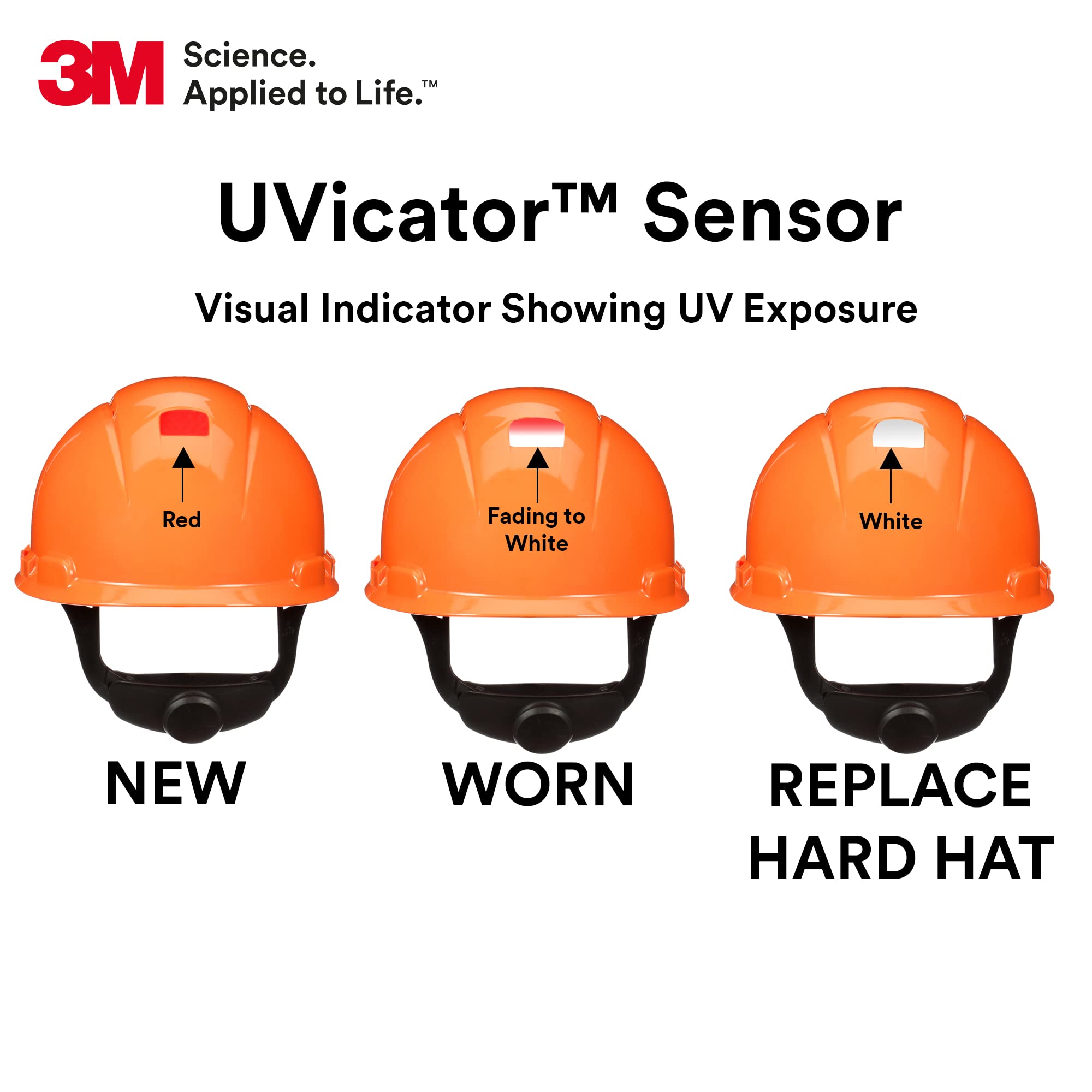 Foto 4 | Casco De Seguridad 3m Hard Hat Securefit H-706sfv-uv Naranja - Venta Internacional.