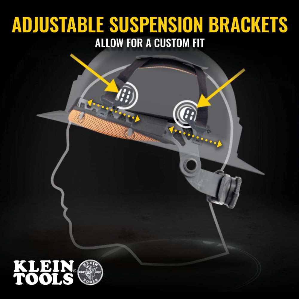 Foto 4 pulgar | Gorro De Seguridad Klein Tools 60407, Ventilado, De Ala Completa - Venta Internacional.