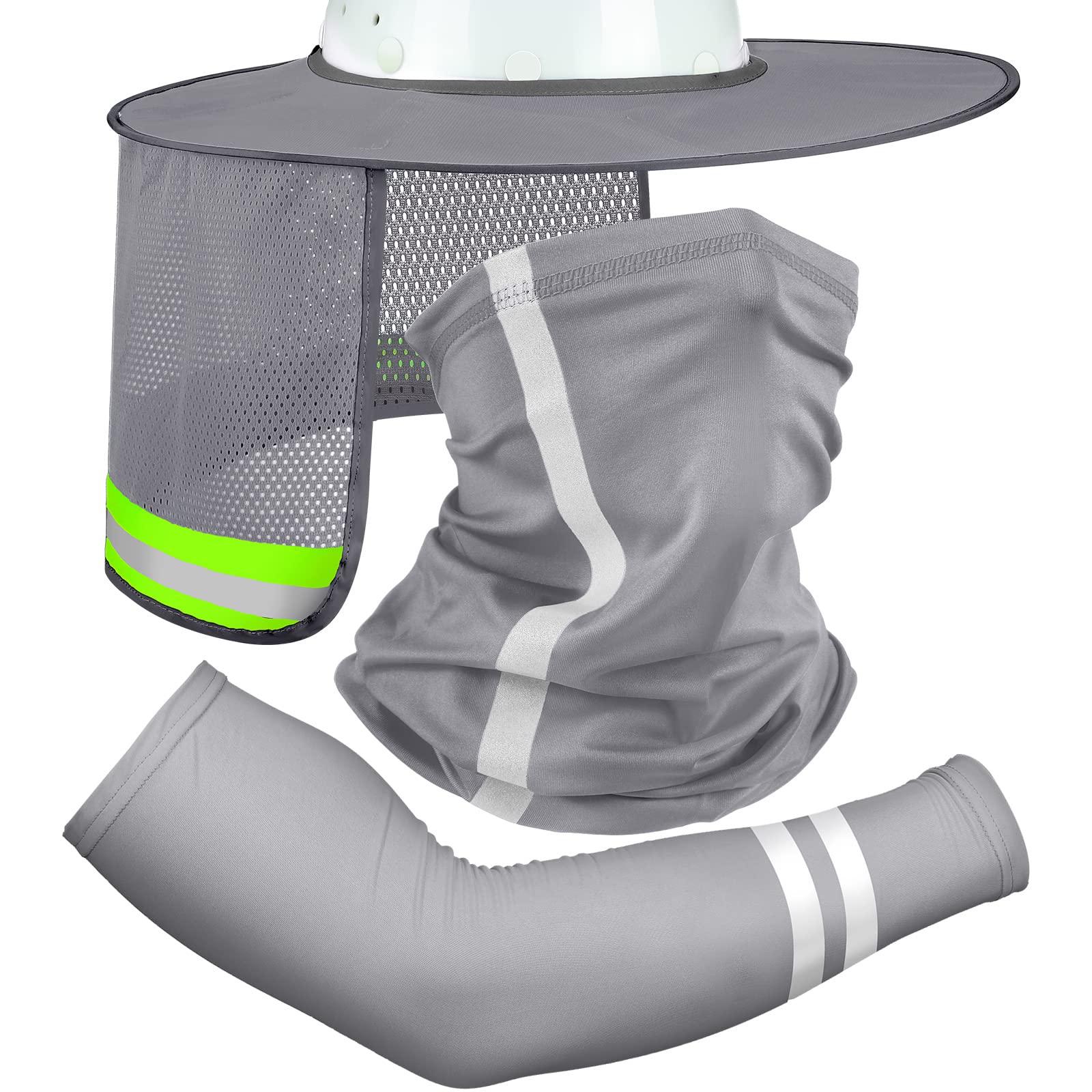 Foto 2 pulgar | Hard Hat Sun Hard Hat De Alta Visibilidad Con Parasol En El Cuello - Venta Internacional.