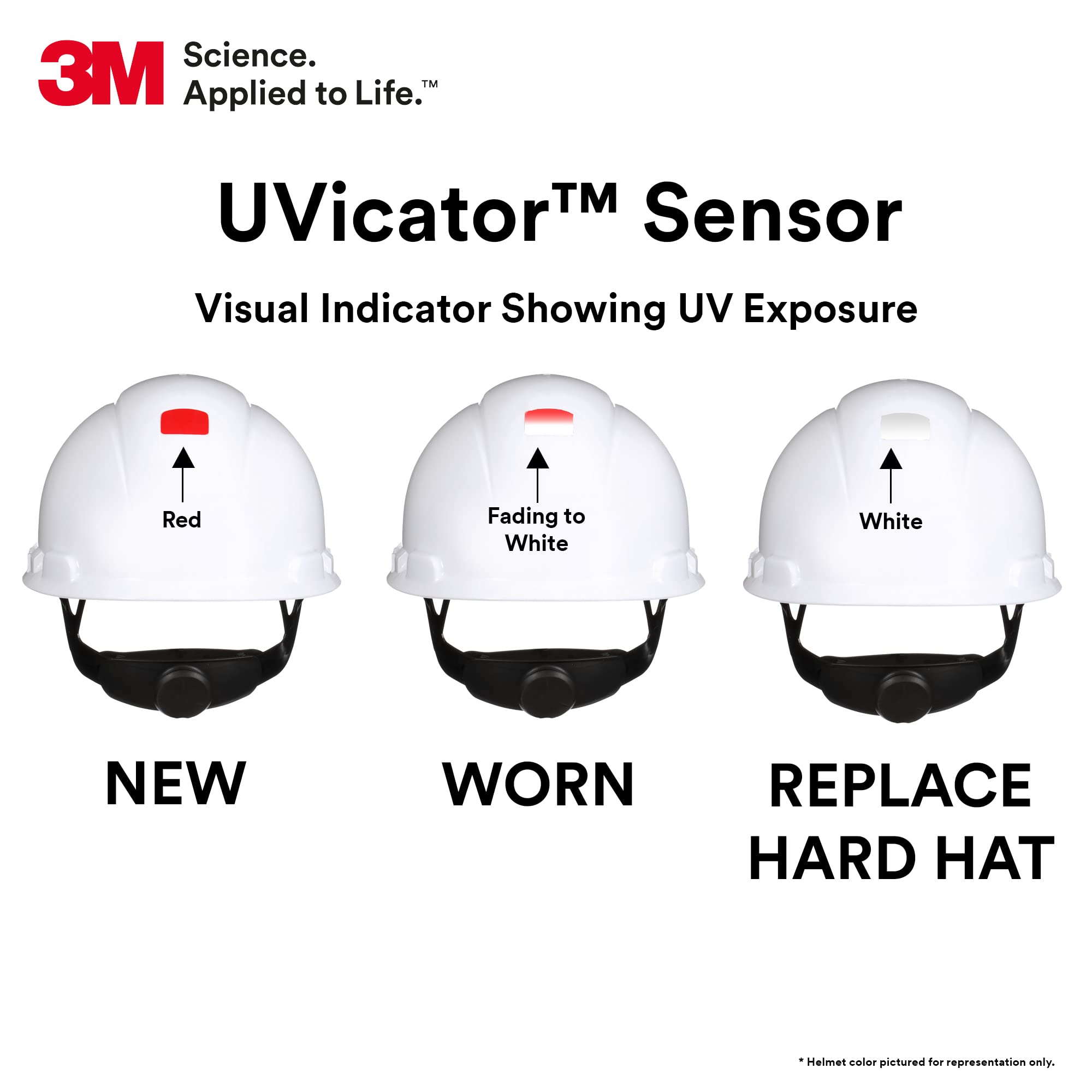 Foto 4 | Casco De Seguridad 3m Securefit H-701sfv-uv Blanco Mediano - Venta Internacional.
