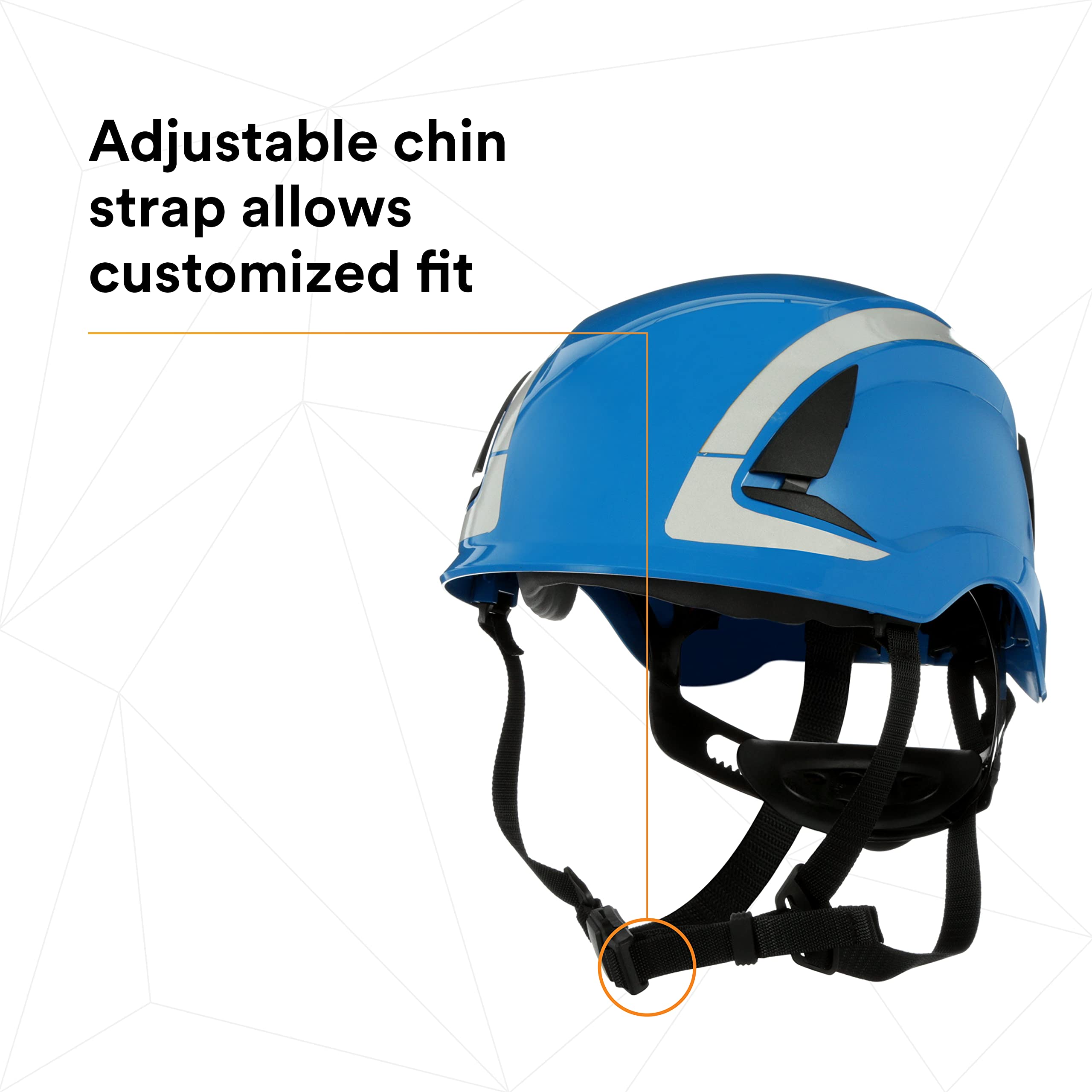 Foto 6 | Casco De Seguridad 3m Securefit Climbing Style Blue X5003x-ansi - Venta Internacional.
