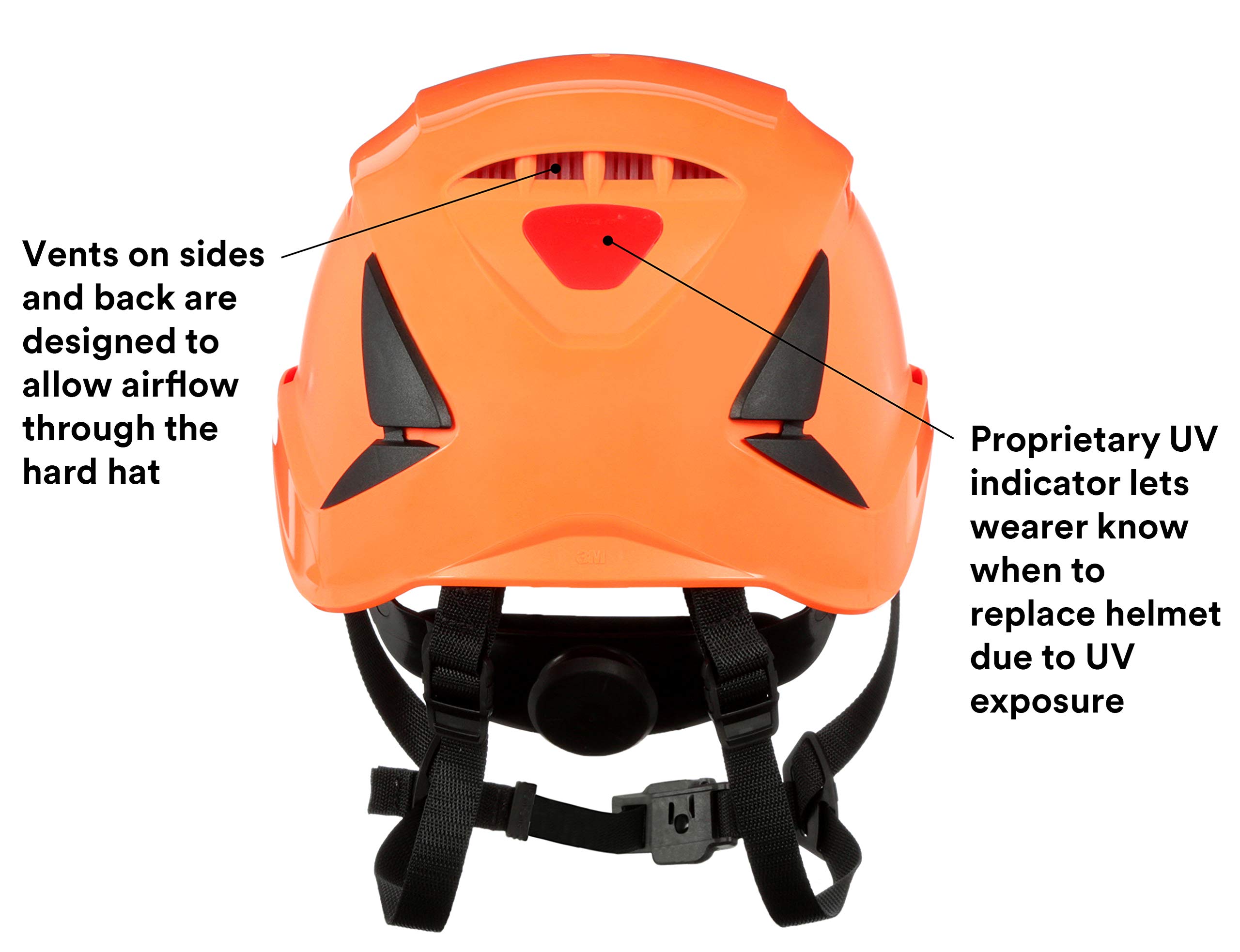 Foto 6 pulgar | Casco De Seguridad 3m Securefit Estilo Escalada Ventilado Naranja - Venta Internacional.