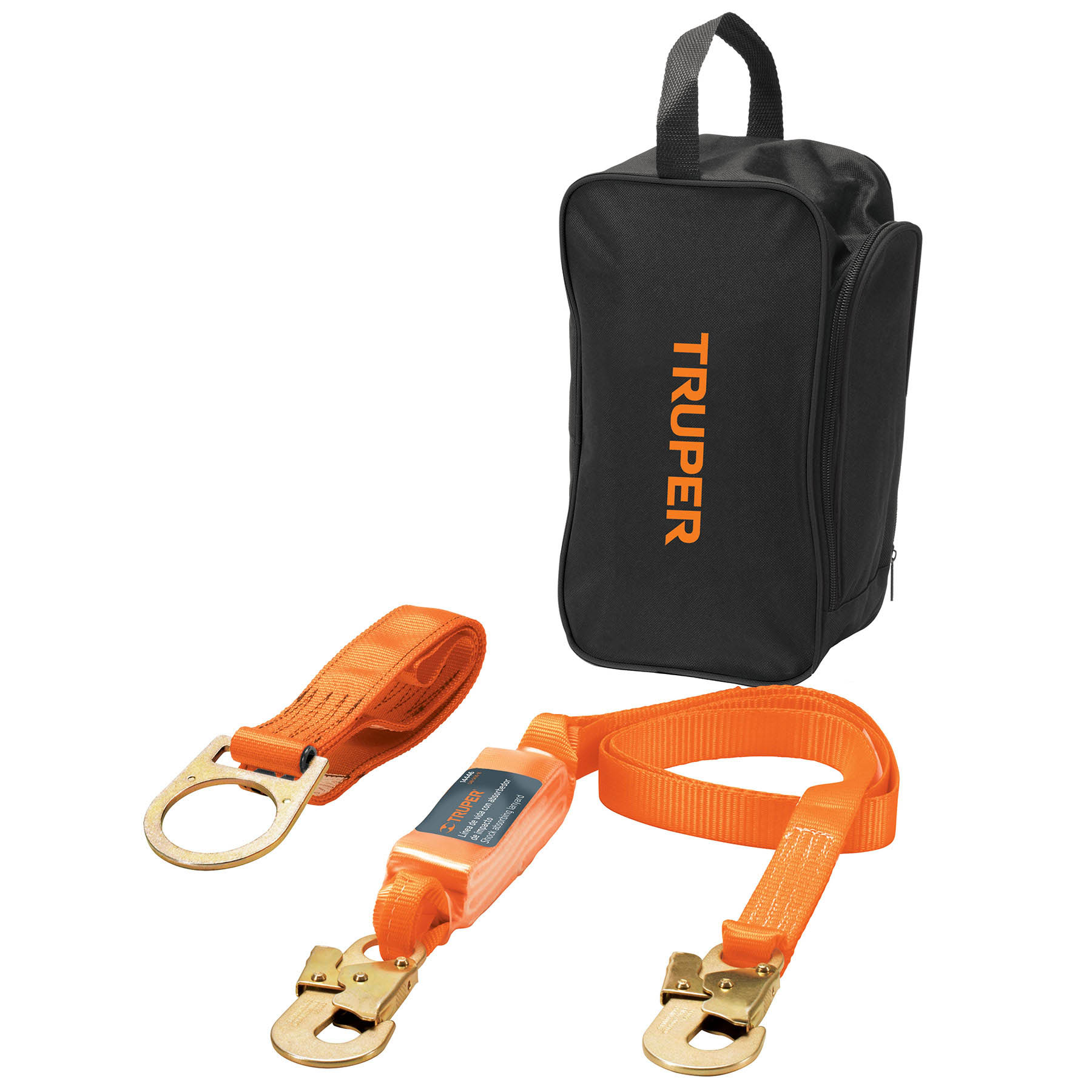 Foto 2 pulgar | Kit Contra Caídas Con Arnés De Un Anillo Truper color Naranja Con Mochila