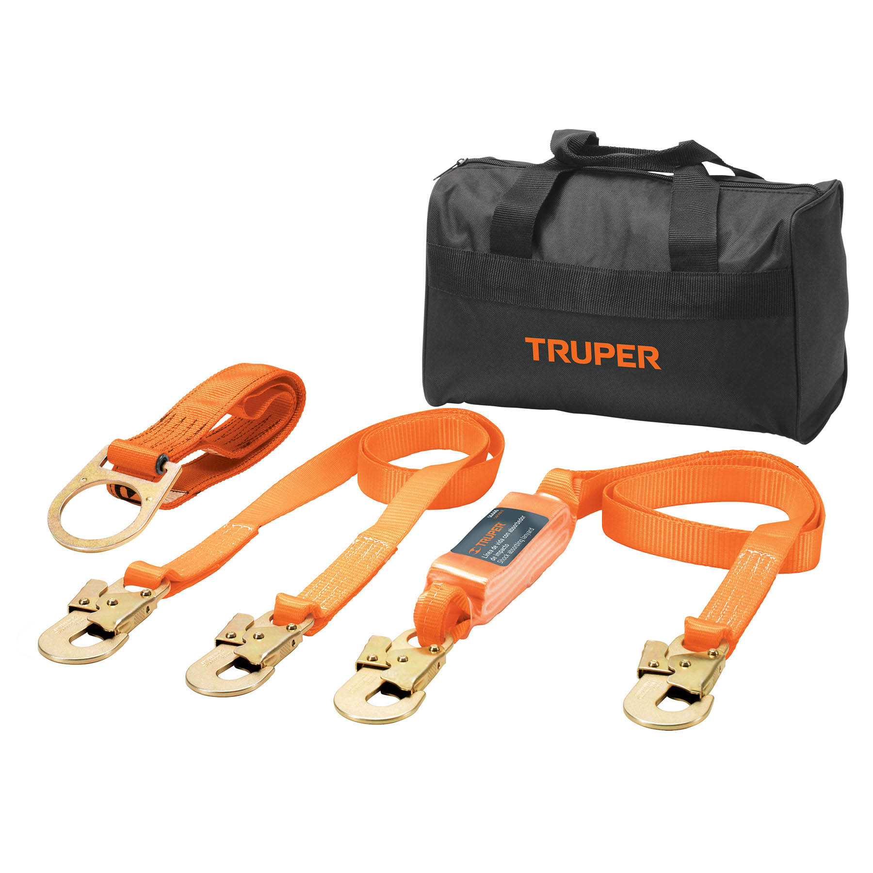 Foto 2 pulgar | Kit contra Caídas Truper ARN-KIT-3 color Naranja con Arnés de Tres Anillos