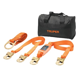 Foto 1 | Kit contra Caídas Truper ARN-KIT-3 color Naranja con Arnés de Tres Anillos
