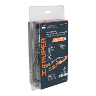 Foto 3 | Línea de Vida Truper color Gris Cable de Acero con Absorbedor de Impacto 1.8 m