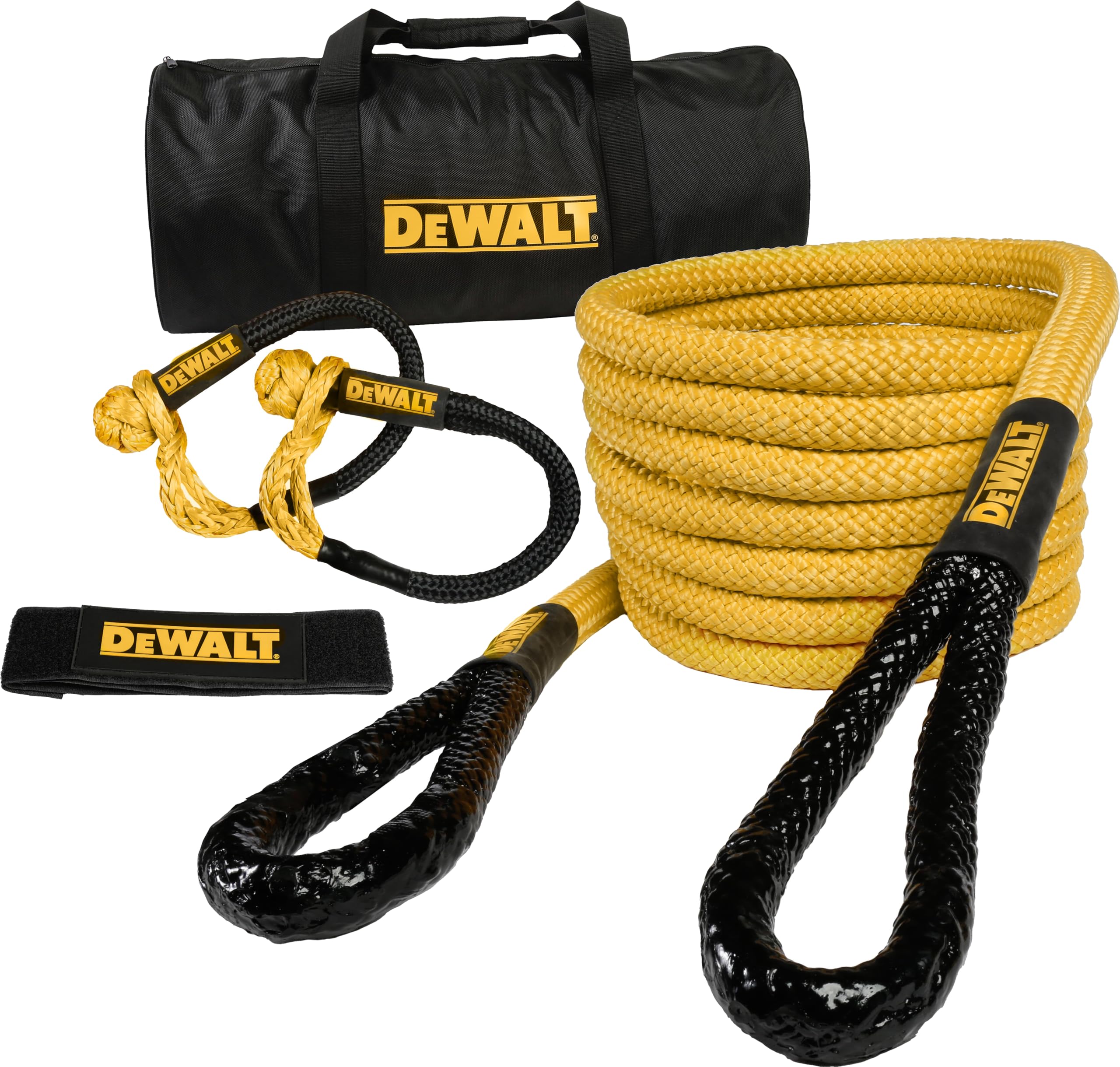 Foto 2 pulgar | Kit De Recuperación Kinetic Tow Rope Dewalt Dxbc90006, 8 M, 29.300 Libras - Venta Internacional.