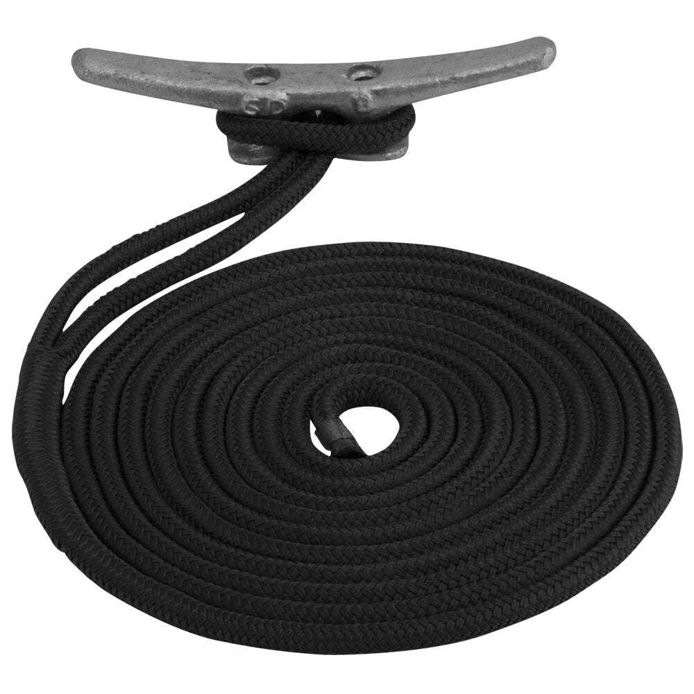 Dock Line Sea-dog, Nailon Con Doble Trenzado, 3/4 Pulgadas X 30 Pies, Negro - Venta Internacional. $2,074