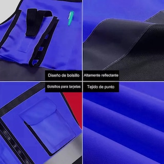 Foto 4 | Chaleco Seguridad Industrial Reflejante Talla Xxl Eo Safe Imports Esi-14612 Azul