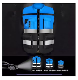 Foto 5 | Chaleco de Seguridad Reflejante Industrial Xl Azul