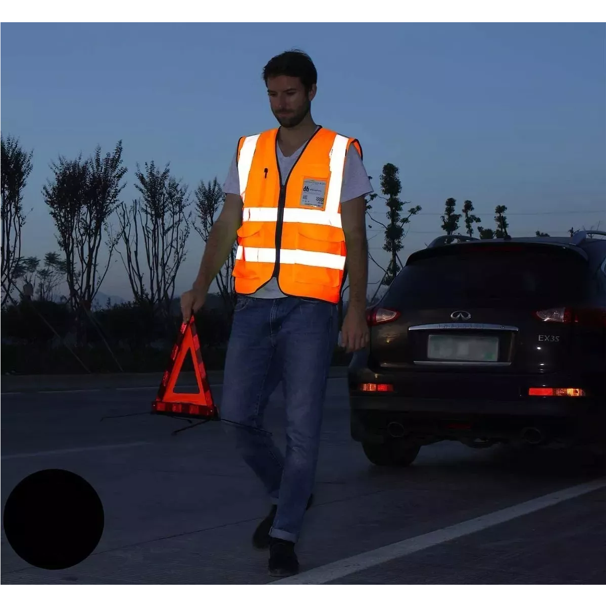 Foto 4 pulgar | 5 Chaleco De Seguridad Reflejantes Vial/industri+ 5 Silbidos Eo Safe Imports Esi-15631 Naranja
