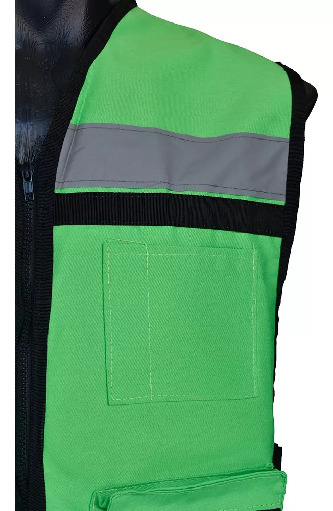Foto 3 pulgar | Chaleco Seguridad Industrial Brigadista Reflejante Textil Verde Neón