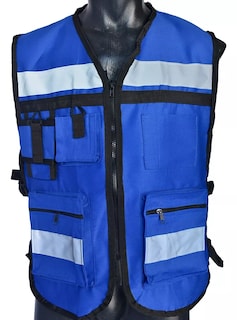 Foto 1 | Chaleco Seguridad Industrial Brigadista Reflejante Textil Color Azul rey