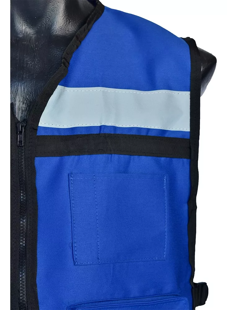 Foto 3 pulgar | Chaleco Seguridad Industrial Brigadista Reflejante Textil Color Azul rey