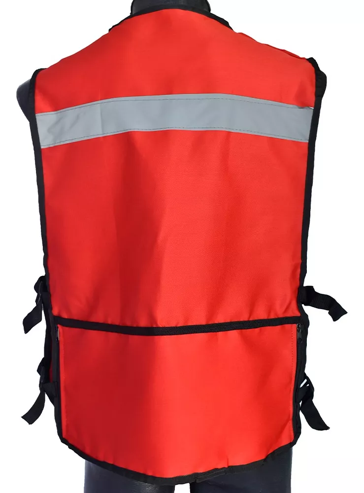 Foto 5 pulgar | Chaleco Seguridad Industrial Brigadista Reflejante Textil Rojo