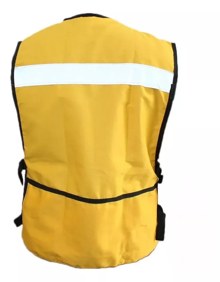 Foto 4 pulgar | Chaleco Seguridad Industrial Brigadista Reflejante Textil Amarillo Mango