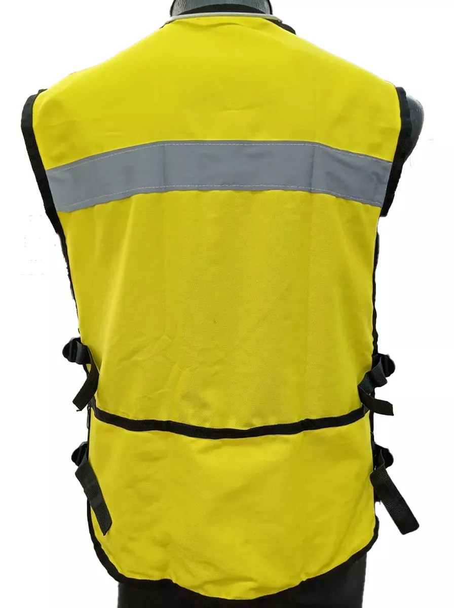 Foto 4 pulgar | Chaleco Seguridad Industrial Brigadista Reflejante Textil Color Amarillo Canario