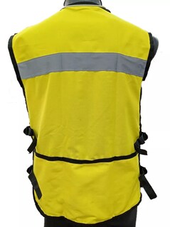 Foto 3 | Chaleco Seguridad Industrial Brigadista Reflejante Textil Color Amarillo Canario