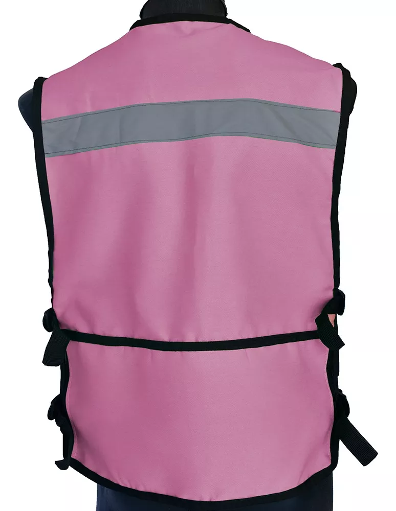 Foto 4 pulgar | Chaleco Seguridad Industrial Brigadista Reflejante Textil Color Rosa Pastel