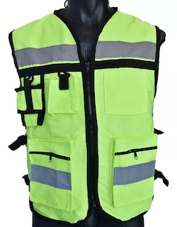 Foto 1 | Chaleco Seguridad Industrial Brigadista Reflejante Textil Color Amarillo Neón
