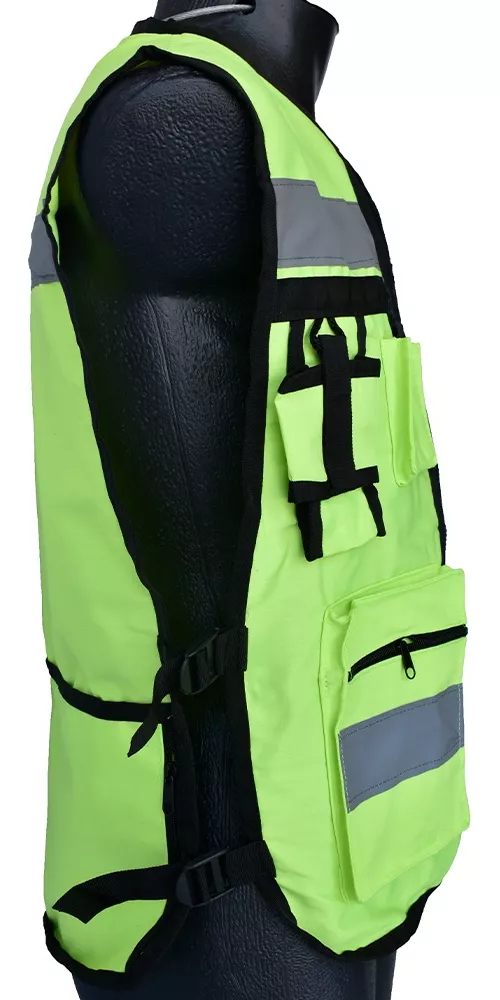 Foto 4 pulgar | Chaleco Seguridad Industrial Brigadista Reflejante Textil Color Amarillo Neón