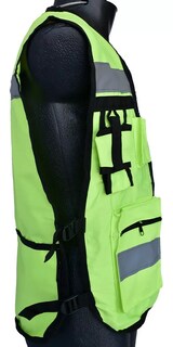 Foto 3 | Chaleco Seguridad Industrial Brigadista Reflejante Textil Color Amarillo Neón