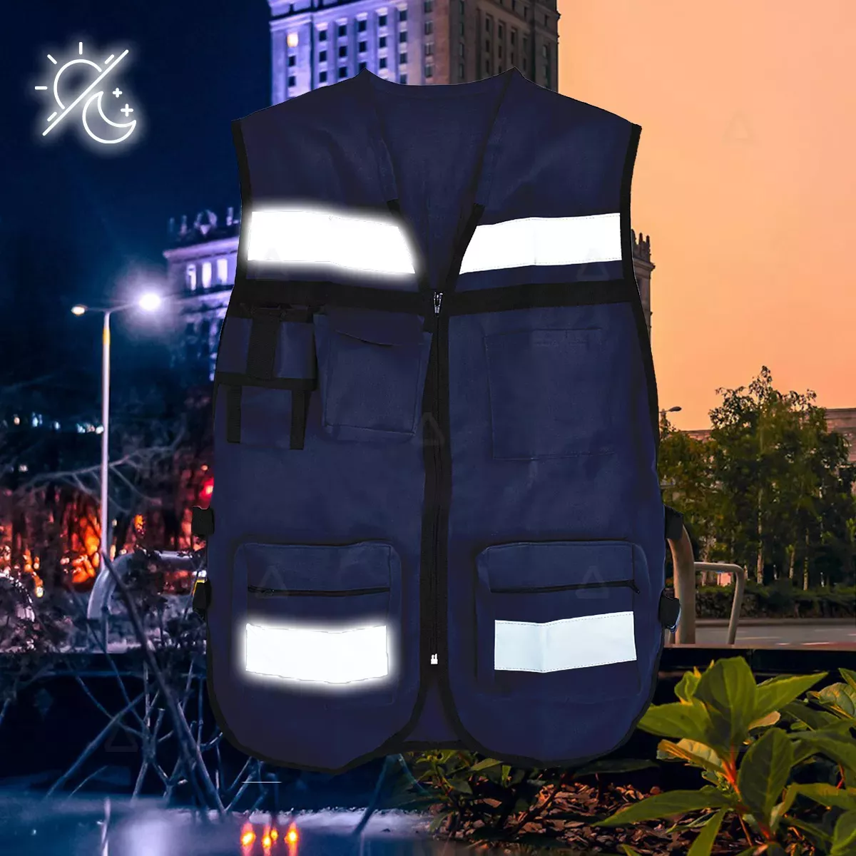Foto 5 | Chaleco Seguridad Industrial Brigadista Reflejante Textil Fucsia